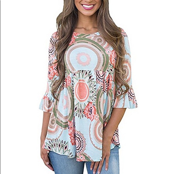 Tops - RESTOCK🌴 PRINT TUNIC🌴